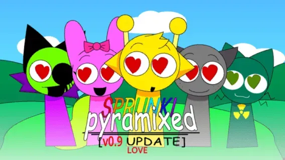 Sprunki Pyramix 0.9 Love Edition  - Play Incredibox Sprunki Game Online