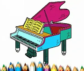 Play BTS Piano Coloring Book