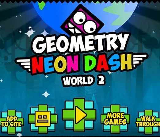 Play Geometry neon dash world 2