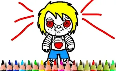 Play Scary Boy Coloring Book