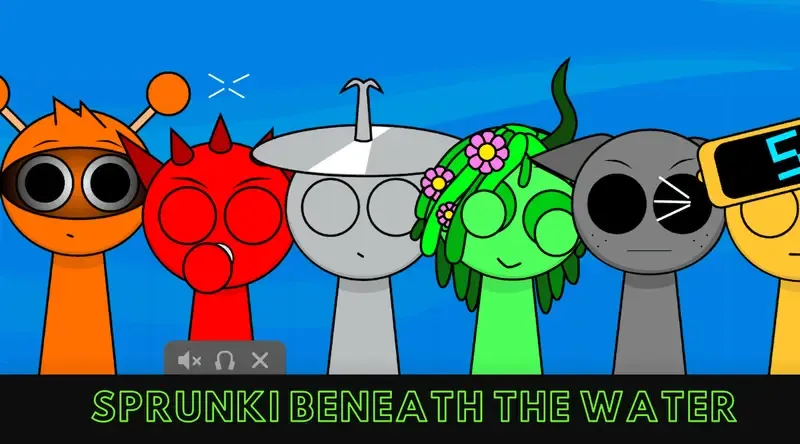Sprunki Beneath the Water - Play Sprunki Incredibox Game Online Free Mod