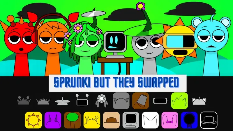 Sprunki But They Swapped - Play Sprunki Incredibox Game Online Free Mod