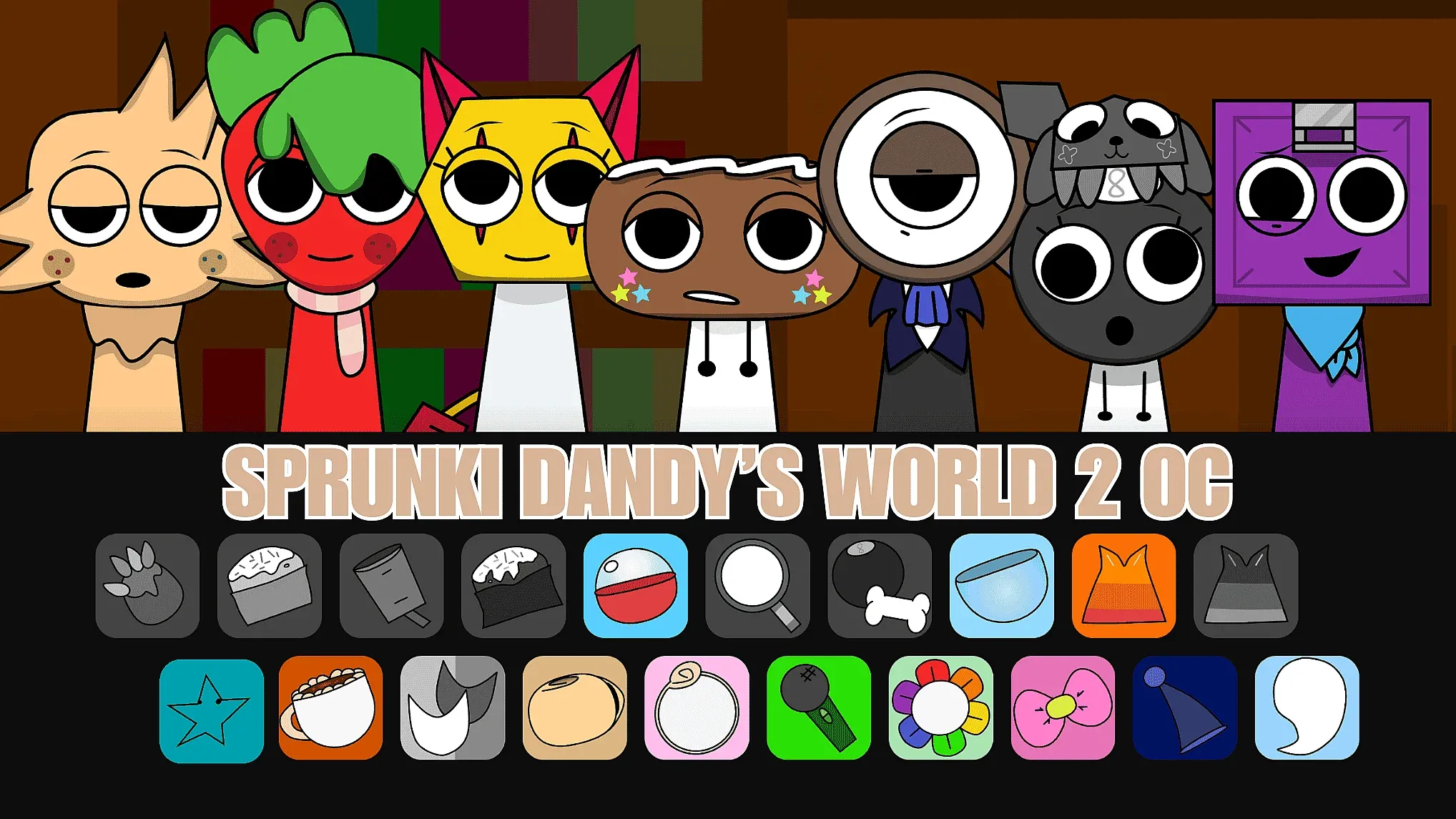 Play Sprunki Dandy's World 2.0