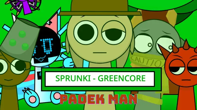 Play Sprunki Greencore: Padek Man 