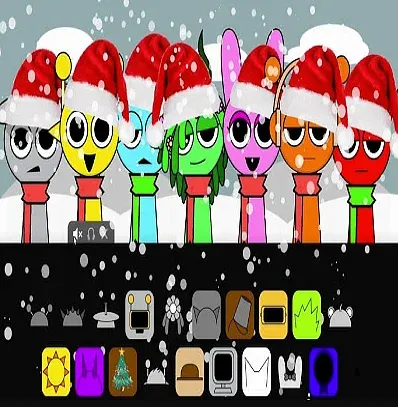 Play Sprunki in Backrooms Christmas Skibidi Terrors