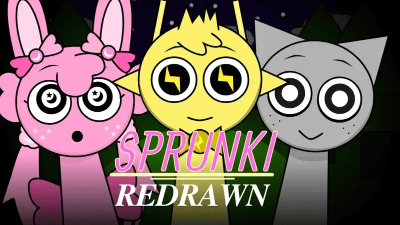 Sprunki Night Time Redrawn - Play Sprunki Incredibox Game Online Free Mod