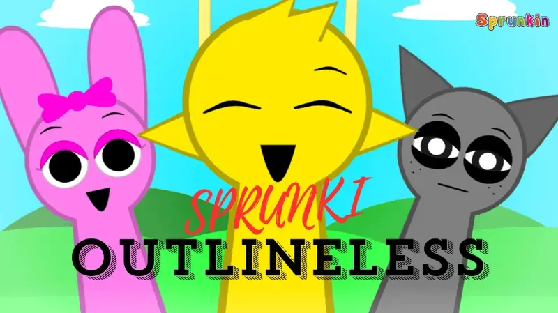 Play Sprunki Outlineless 