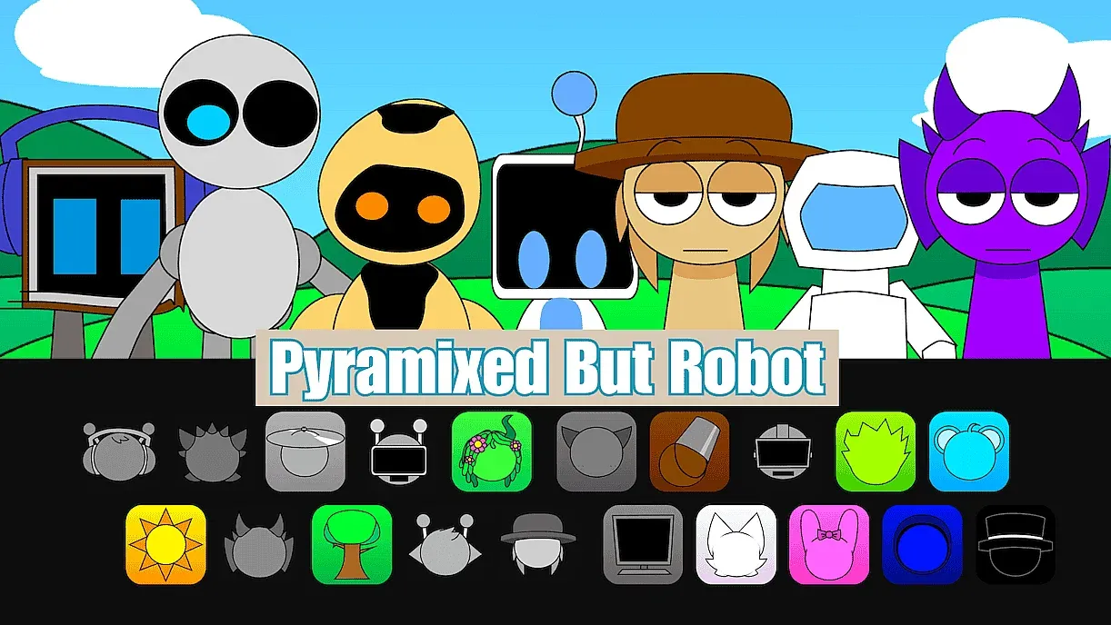 Sprunki Pyramixed But Robot
