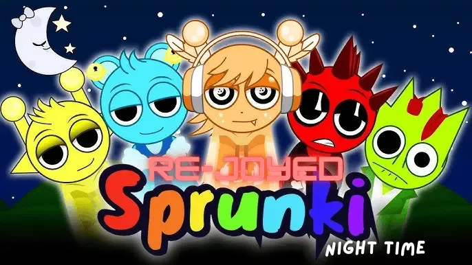 Play Sprunki Rejoyed: Night Time 