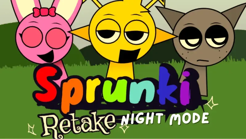Play Sprunki Retake: Night Mode 